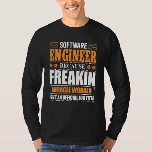 Software Engineer Coder Programmer 5 Tシャツ (正面)