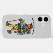Software Engineer Going Hiking with a Backpack URM Case-Mate iPhoneケース (裏面 (横))