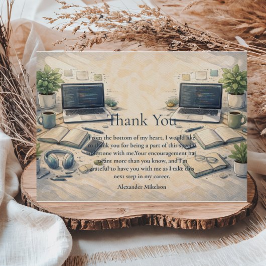 Software Engineer Graduation サンキューカード