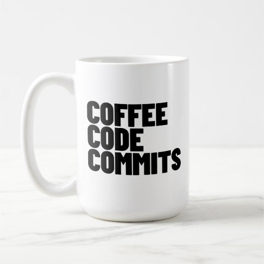 Software Engineer Life - Coffee Code Commits Devel コーヒーマグカップ (左)