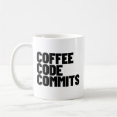 Software Engineer Life - Coffee Code Commits Devel コーヒーマグカップ (左)