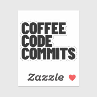 Software Engineer Life - Coffee Code Commits Devel シール