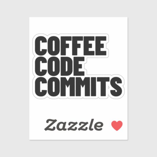 Software Engineer Life - Coffee Code Commits Devel シール (シート)