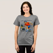 Software Engineer Playing Pickleball with a Paddle トライブレンドＴシャツ (正面全面)