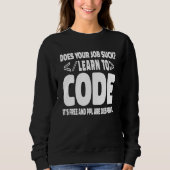 Software Engineer Programming Computer Developer C スウェットシャツ (正面)