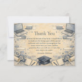 Software Engineering Graduation サンキューカード (正面)