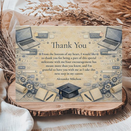 Software Engineering Graduation サンキューカード
