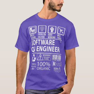 Software Qa Engineer MultiTasking Certified Job Gi Tシャツ