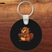 Soggy Beaver Bbq If It's Not All Over Your Face Yo キーホルダー (正面)