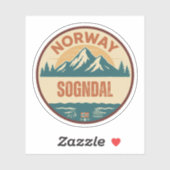 Sogndal, Norge Norway シール (シート)