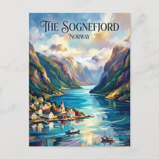 Sognefjord Norway ポストカード (正面)