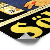 SOHNLEIN RHEINGOLDドイツのシャンパンby Fritz Rumpf ポスター (角)