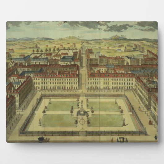 SohoまたはKing's Square、Stow's Survey of Londo フォトプラーク (正面)