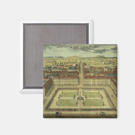 SohoまたはKing's Square、Stow's Survey of Londo マグネット (正面/裏面)