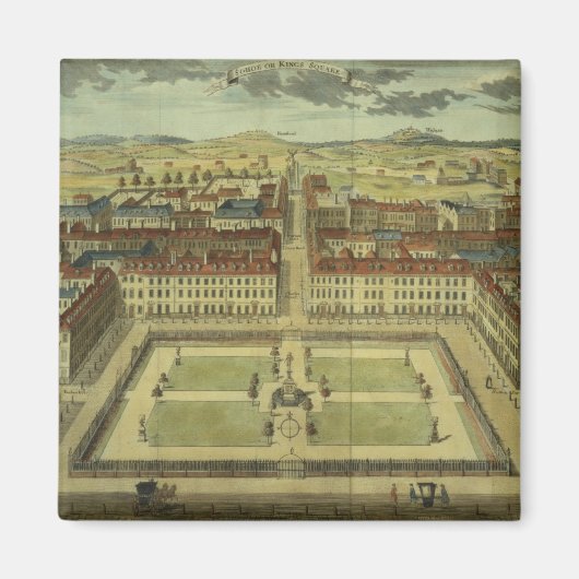 SohoまたはKing's Square、Stow's Survey of Londo マグネット (正面)