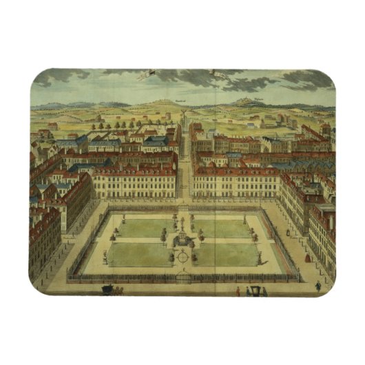 SohoまたはKing's Square、Stow's Survey of Londo マグネット (横)