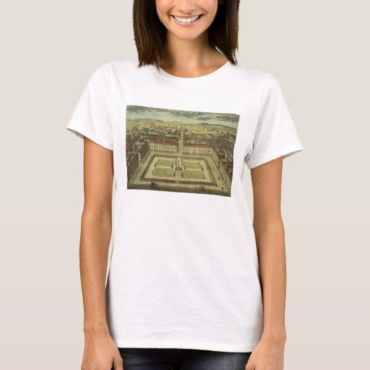 SohoまたはKing's Square、Stow's Survey of Londo Tシャツ (正面)