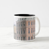 Sohoスクエアおよびカーライルの家の眺め ツートーンマグカップ (正面右)