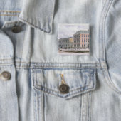 Sohoスクエアおよびカーライルの家の眺め 缶バッジ (インサイチュ)