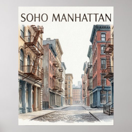SoHo マンハッタン ポスター (正面)