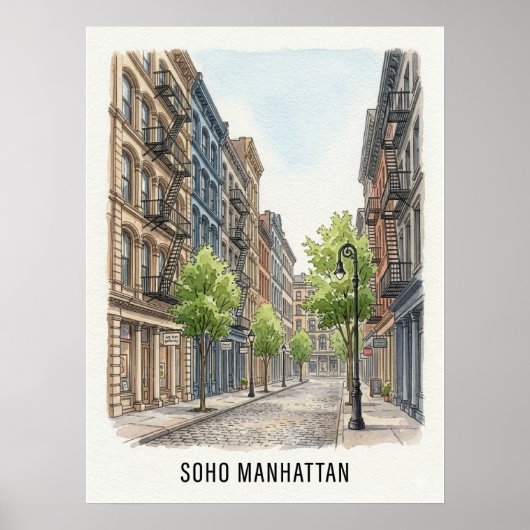 SoHo マンハッタン ポスター (正面)