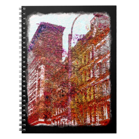 Soho, New York Cityメモ帳 ノートブック (正面)