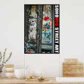 SoHo NYC Street Art ポスター (キッチン)