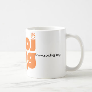 Soi犬の基礎ロゴのオレンジ コーヒーマグカップ