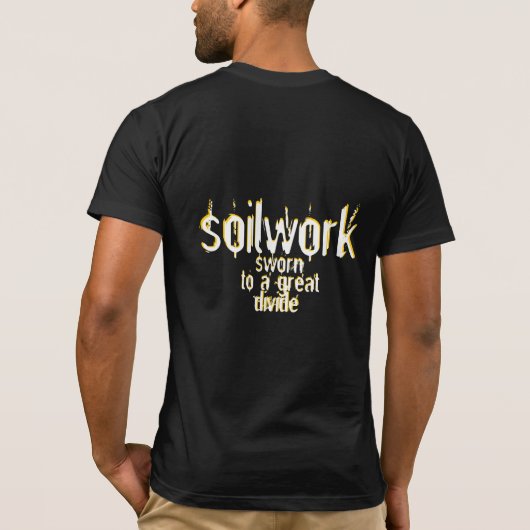 Soilworkによって誓われるアメリカのティーの黒 Tシャツ (裏面)