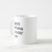 Soing New Every Day Artist Gift コーヒーマグカップ (正面左)