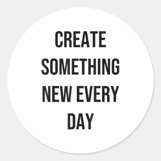 Soing New Every Day Artist Gift  ラウンドシール (正面)