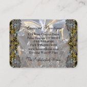 Soiréeの円形贅沢な金ゴールドのプロフェッショナル 名刺 (裏面)