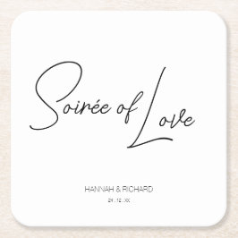 Soirée of Love Custom Coaster スクエアペーパーコースター