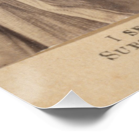 Sojourner Truthセピア写真（影のキャプション付き） ポスター (コーナー)