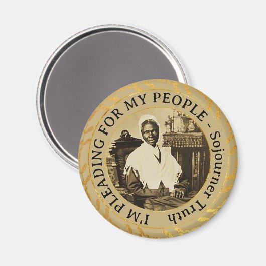 Sojourner Truth Abolitionist黒人女性の権利 マグネット (正面/裏面)
