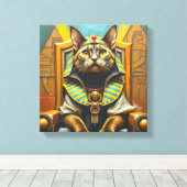SOKOKE CAT-PHARAOH 2 キャンバスプリント (インサイチュ (ウッドフロア))