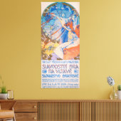 Sokolフェスティバル用Alphonseミュシャ(1926) キャンバスプリント (インサイチュ (リビング))