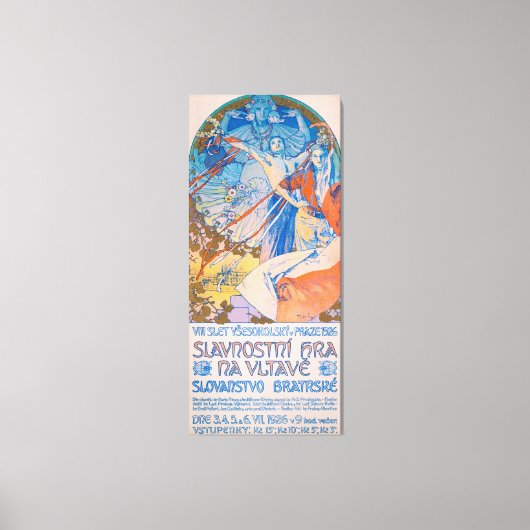 Sokolフェスティバル用Alphonseミュシャ(1926) キャンバスプリント (正面)