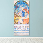 Sokolフェスティバル用Alphonseミュシャ(1926) キャンバスプリント (インサイチュ (ウッドフロア))