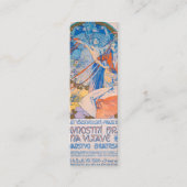 Sokolフェスティバル用Alphonseミュシャ(1926) スキニー名刺 (正面)