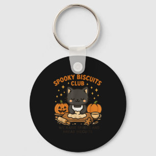 Sokyビスケットクラブの猫の可愛いハロウィンお菓子作りTシャツ キーホルダー