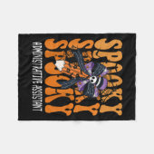 Soky Administrative Istant Halloween School フリースブランケット (正面(横))
