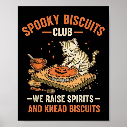 Soky Biscuits Club 面白いハロウィン猫のパン作り  ポスター (正面)