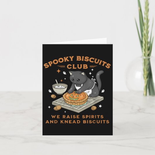 Soky Biscuits Club Black Cat Pumpkin Halloween Bak カード (正面)