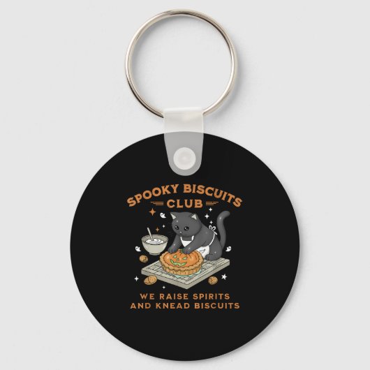 Soky Biscuits Club Black Cat Pumpkin Halloween Bak キーホルダー (正面)