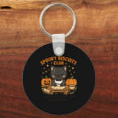 Soky Biscuits Club Cat Funny Halloween Baking Tee キーホルダー (正面)