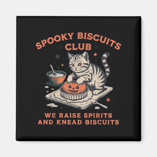 Soky Biscuits Club Cat, Halloween Baking  マグネット (正面)