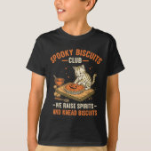 Soky Biscuits Club Funny Halloween Cat Baking  Tシャツ (正面)