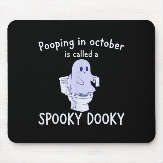 Soky Dookie おかしなオング 十月の幽霊 ハロウィン  マウスパッド (正面)