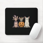 Soky Ghost Sphynx Cat Lover Pumpkin Halloween Long マウスパッド (マウス)